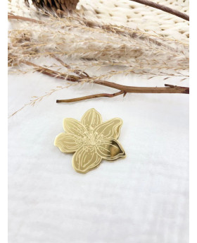 Broche Fleur - Doré