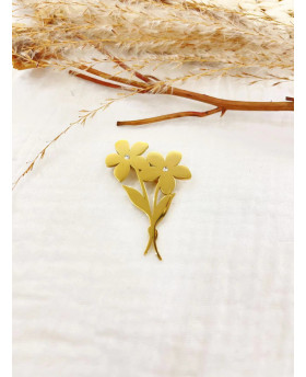 Broche Fleurs - Doré